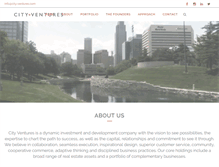 Tablet Screenshot of city-ventures.com